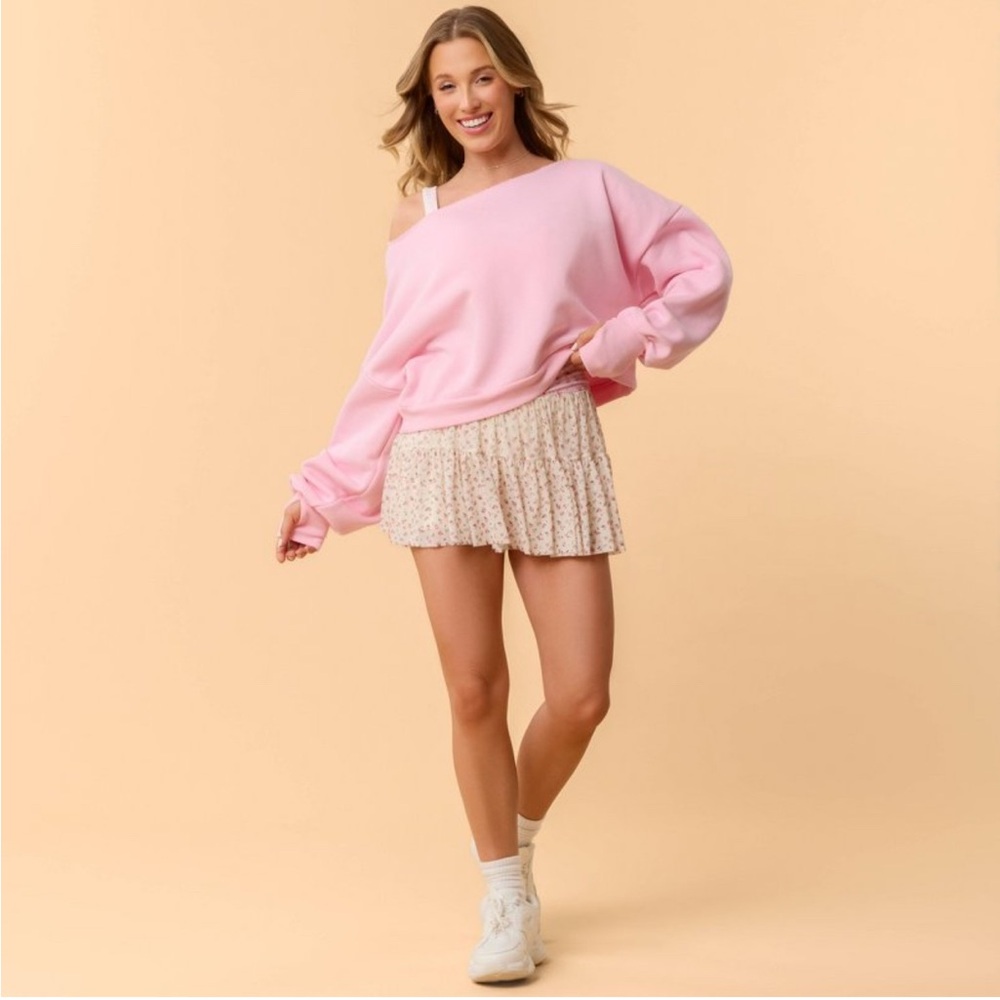 Blogilates Dance Studio Sweatshirt – Women’s XL – Light Pink – NWT